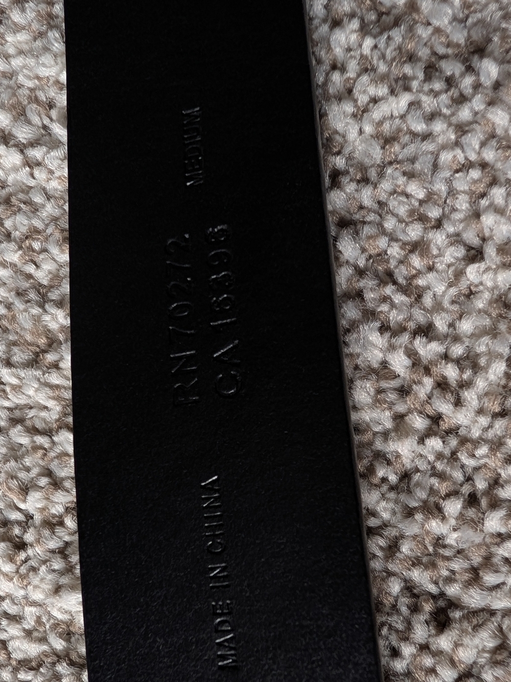 Justin Boots Black Leather Belt with Engraved Floral Silver Buckle - Picture 9 of 11